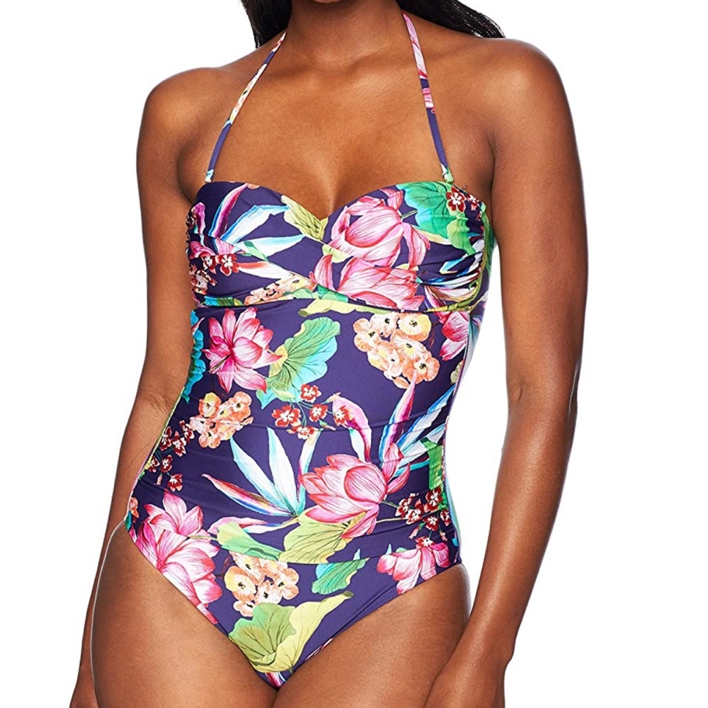 NWT La Blanca Women's Bandeau Swimsuit (E1)
